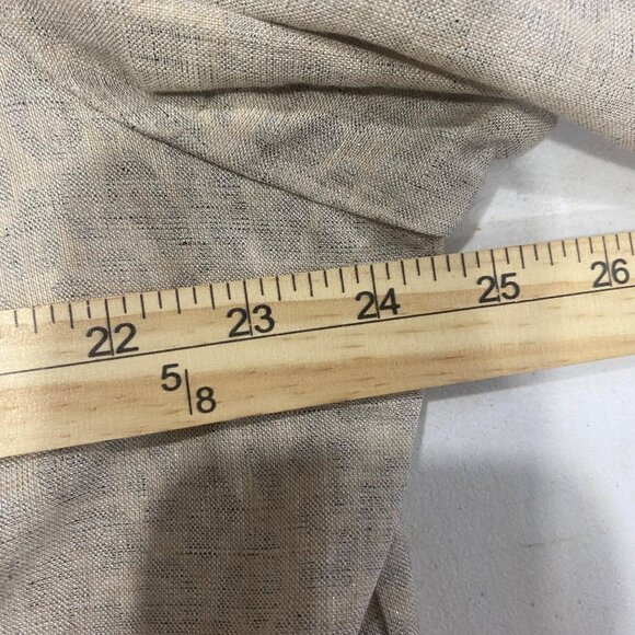 Doncaster Collection Linen Blend Button-Up Jacket Womens XL Beige Leopard Print - Picture 10 of 14